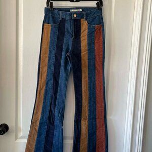 Trctr Multicolor Stripe Flare Jeans Women's size 6/28